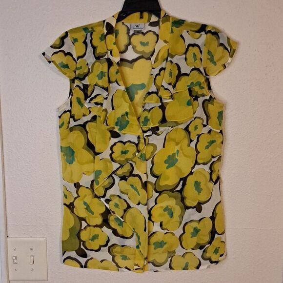 Worthington semi sheer blouse size medium - Picture 1 of 5